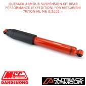OUTBACK ARMOUR SUSPENSION KIT REAR(EXPEDITION)FITS MITSUBISHI TRITON ML-MN5/06+